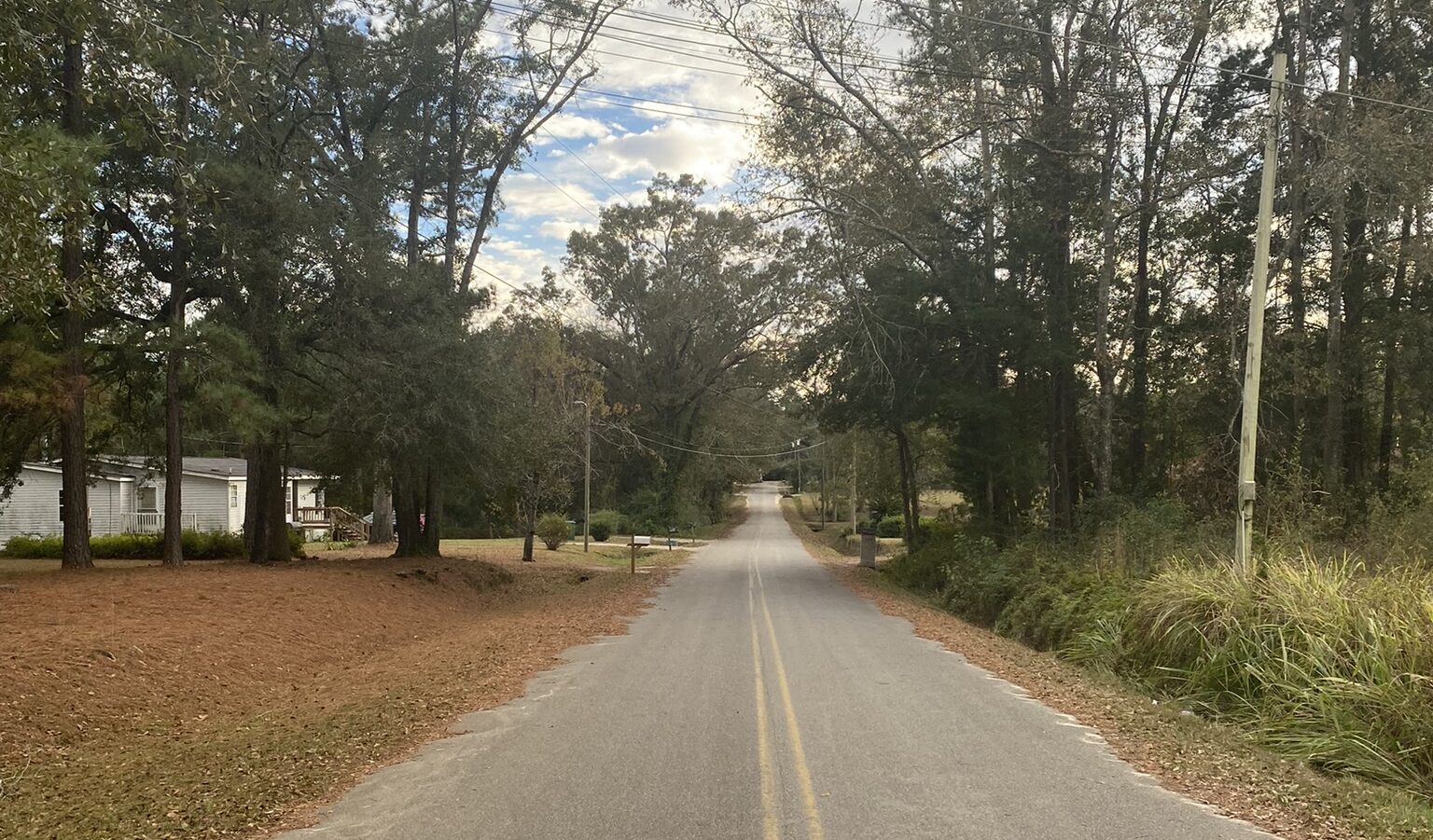 A paved road in Gadsden County